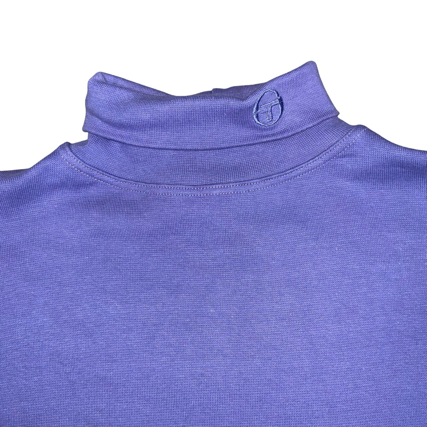 Vtg 'Sergio Tacchini' Purple Turtle-Neck Pullover Casual Long Sleeve Jumper UK8