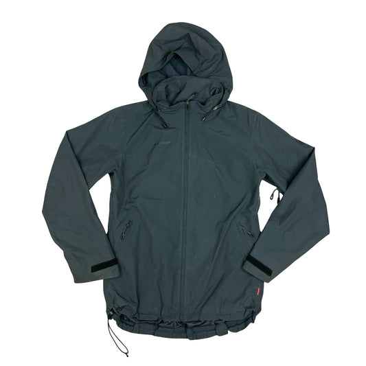 Mammut Black Waterproof Windbreaker Hooded Rain Coat Outdoor Jacket Medium