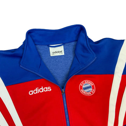 Vtg Retro 1990s Blue Adidas FC Bayern Munich Football Track Jacket Bundesliga XL