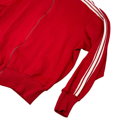 RARE Vtg 1970's Adidas Red Zip-Up Track Running Jacket Made In Yugoslavia M L