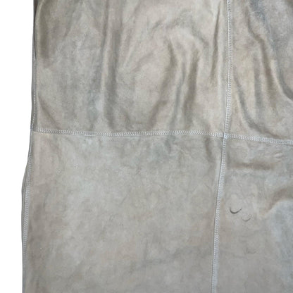 Vtg 'Jil Sander' Beige Suede Snap Button 3/4 Batwing Sleeve Dress M UK 12