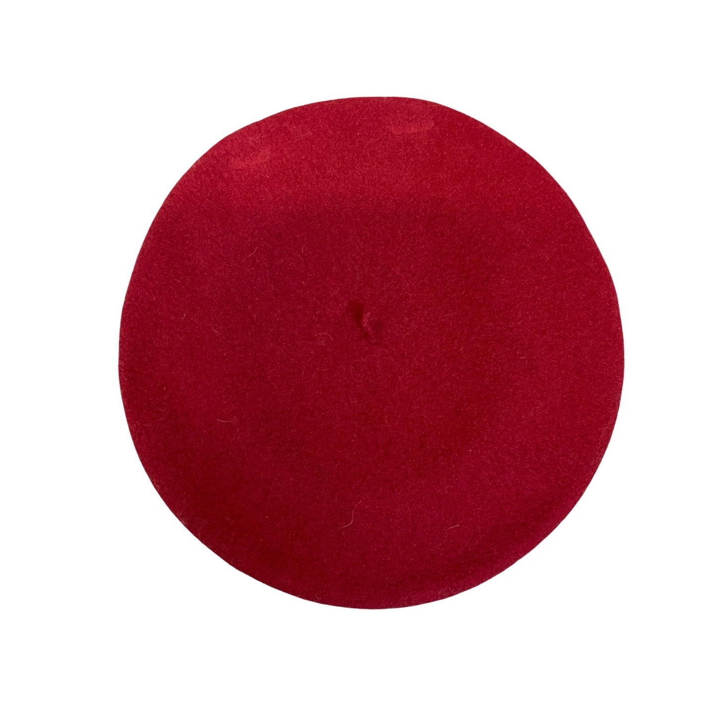 Vtg 90s Red Wool Classic Casual French Slouch Artist Winter Beret XS