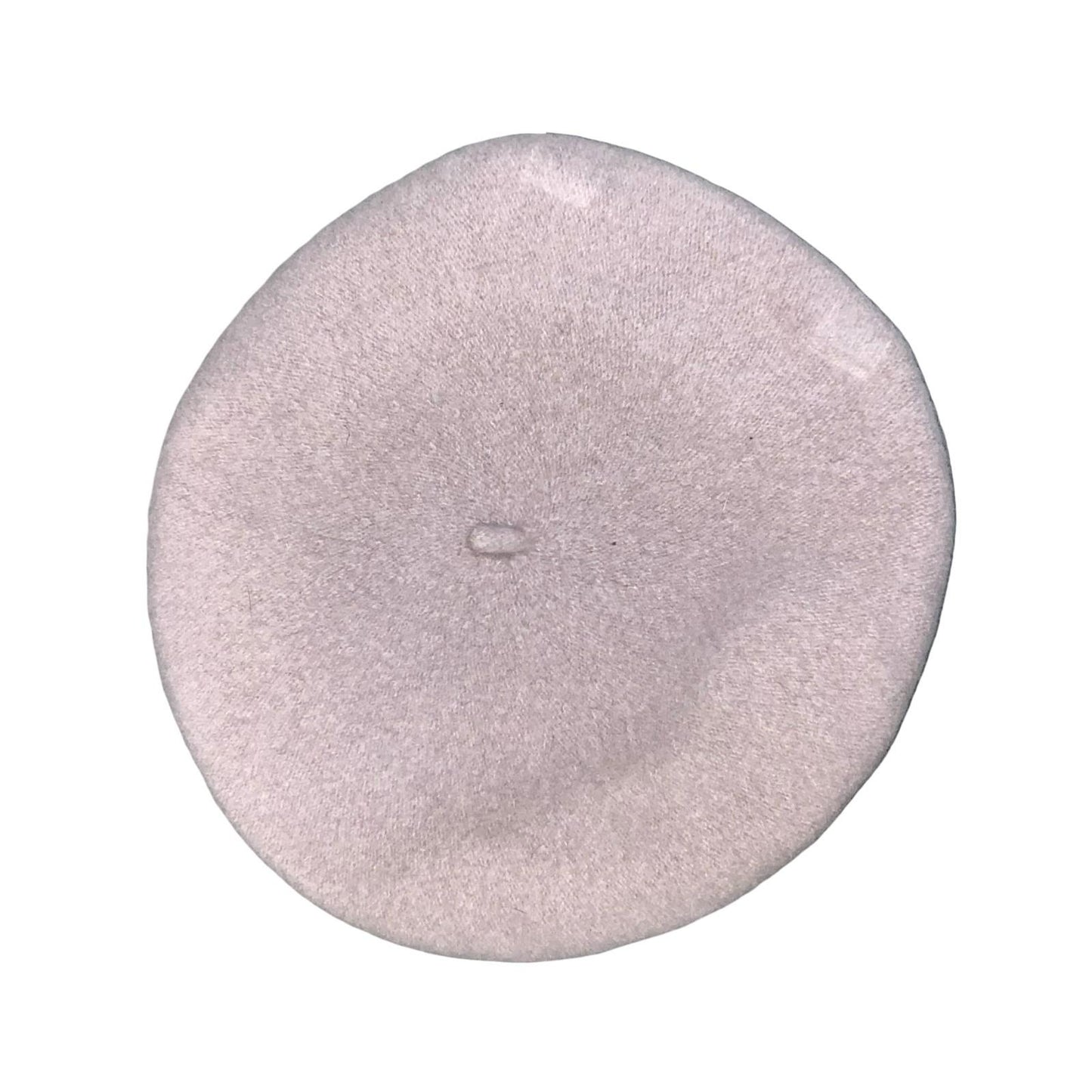 Vtg 1990s Pale Pink Pure New Wool Sailor Baker Boy Peaked Cap Beret Size Small