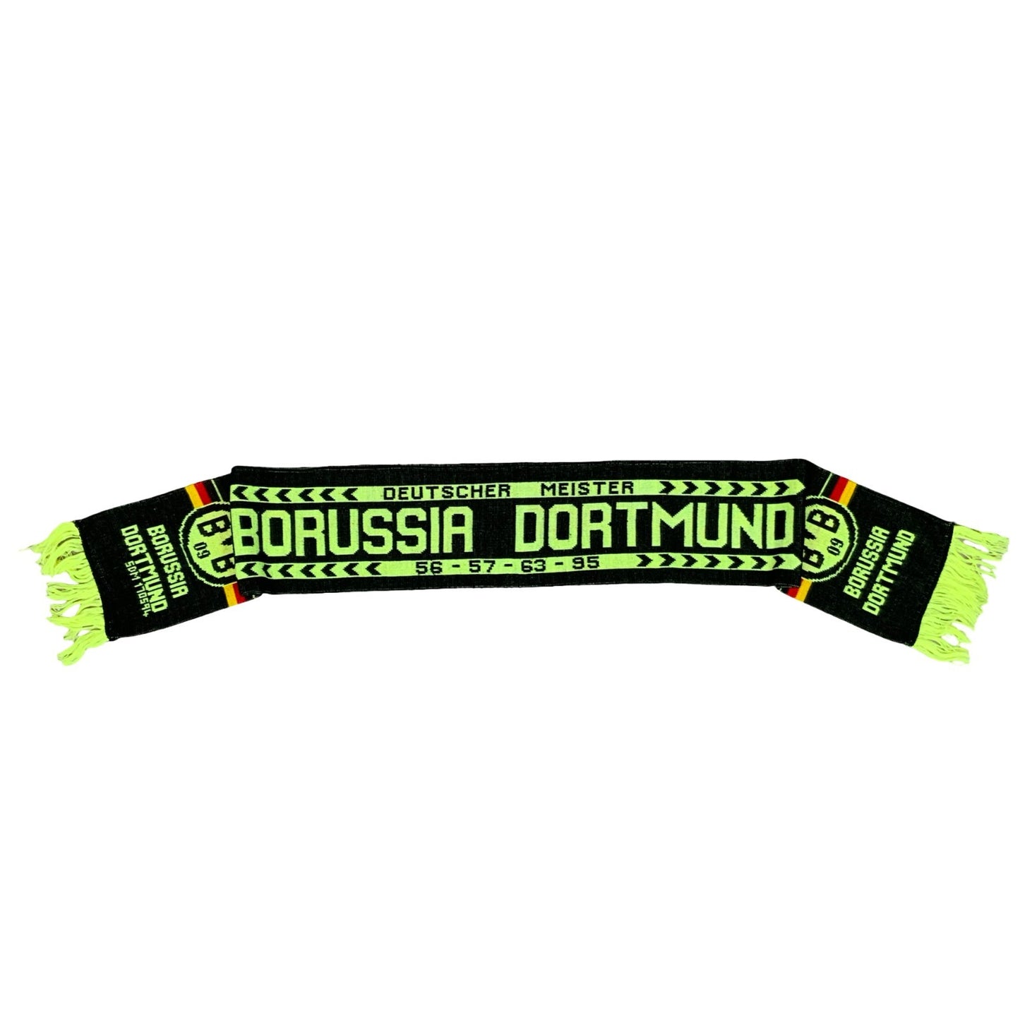 Vintage 1995 Borussia Dortmund Football Scarf Bundesliga BVB Deutscher Meister