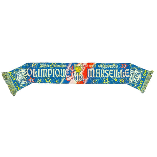 Vintage 1992-1993 Olympique De Marseille Football Club Scarf Champions League