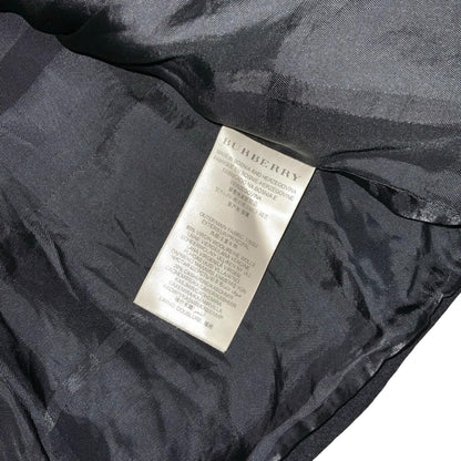 'Burberry London' Black Wool Cashmere Crop Formal Overcoat Blazer Jacket UK 8