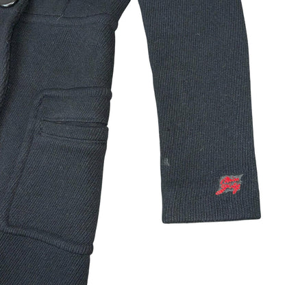 Vtg 'Miss Sixty' Black Italian Sharp Fit Petite Warm Wool Winter Long Coat UK 8