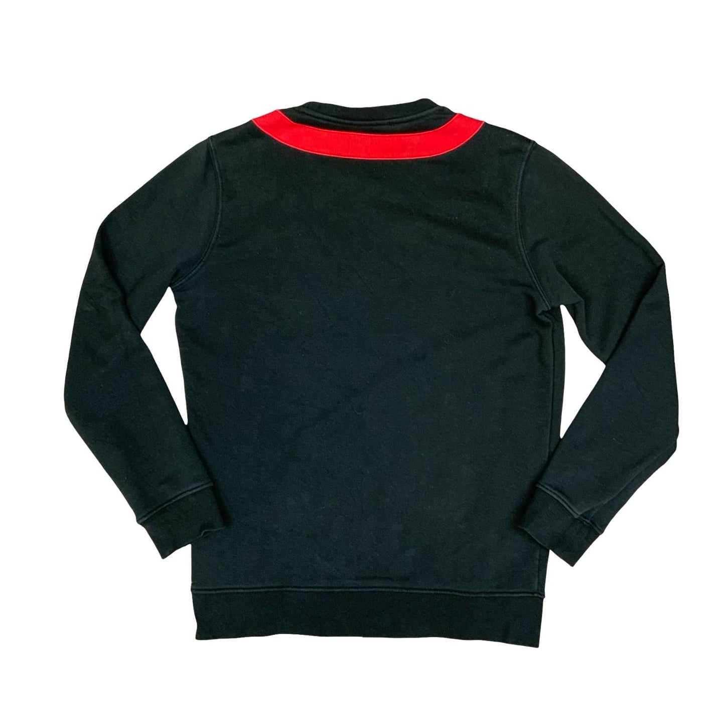 Y2K Black Givenchy Designer Embroidered Stars Crewneck Sweatshirt Medium