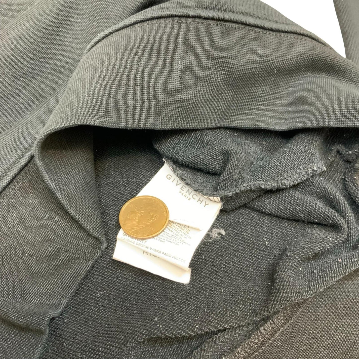 Y2K Black Givenchy Designer Embroidered Stars Crewneck Sweatshirt Medium