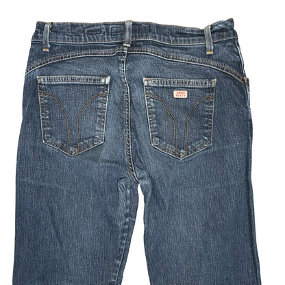 90s Y2K Miss Sixty Nikolas Blue Low-Rise Snap Button Flare Jeans W27" L31" UK 8