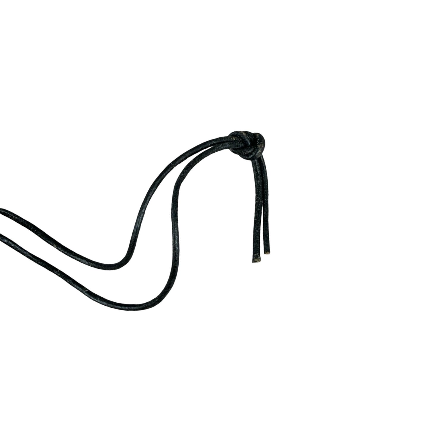 Vintage Deadstock 90s Y2K Large Metal Cross Crucifix Thong Necklace