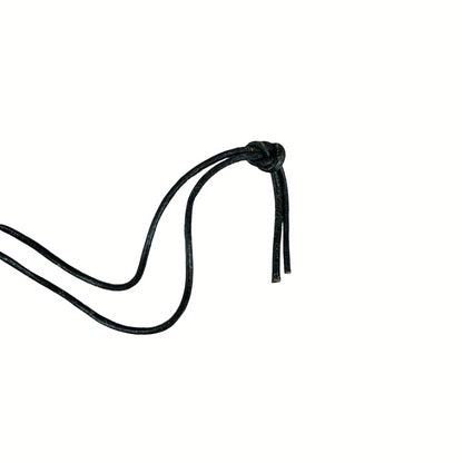 Vintage Deadstock 90s Y2K Large Metal Cross Crucifix Thong Necklace