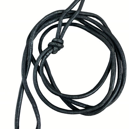 Vintage Deadstock 90s Y2K Large Metal Moon Celestial Thong Necklace