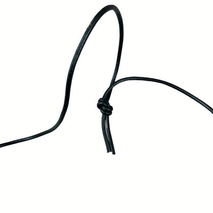 Vintage Deadstock 90s Y2K Large Metal Heart Shaped Thong Necklace