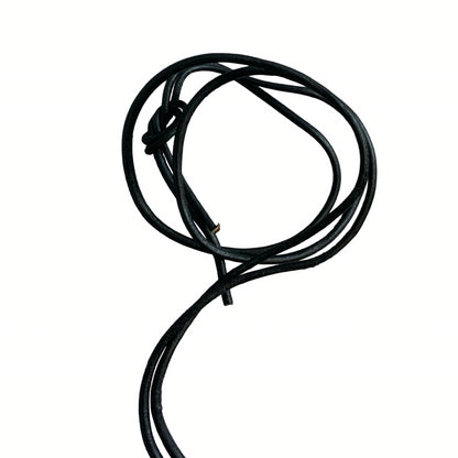 Vintage Deadstock 90s Y2K Large Metal Celtic Cross Crucifix Thong Necklace