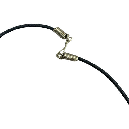 Vintage Deadstock 90s Y2K Red Letter 'W' Initial Fairy Gem Thong Necklace