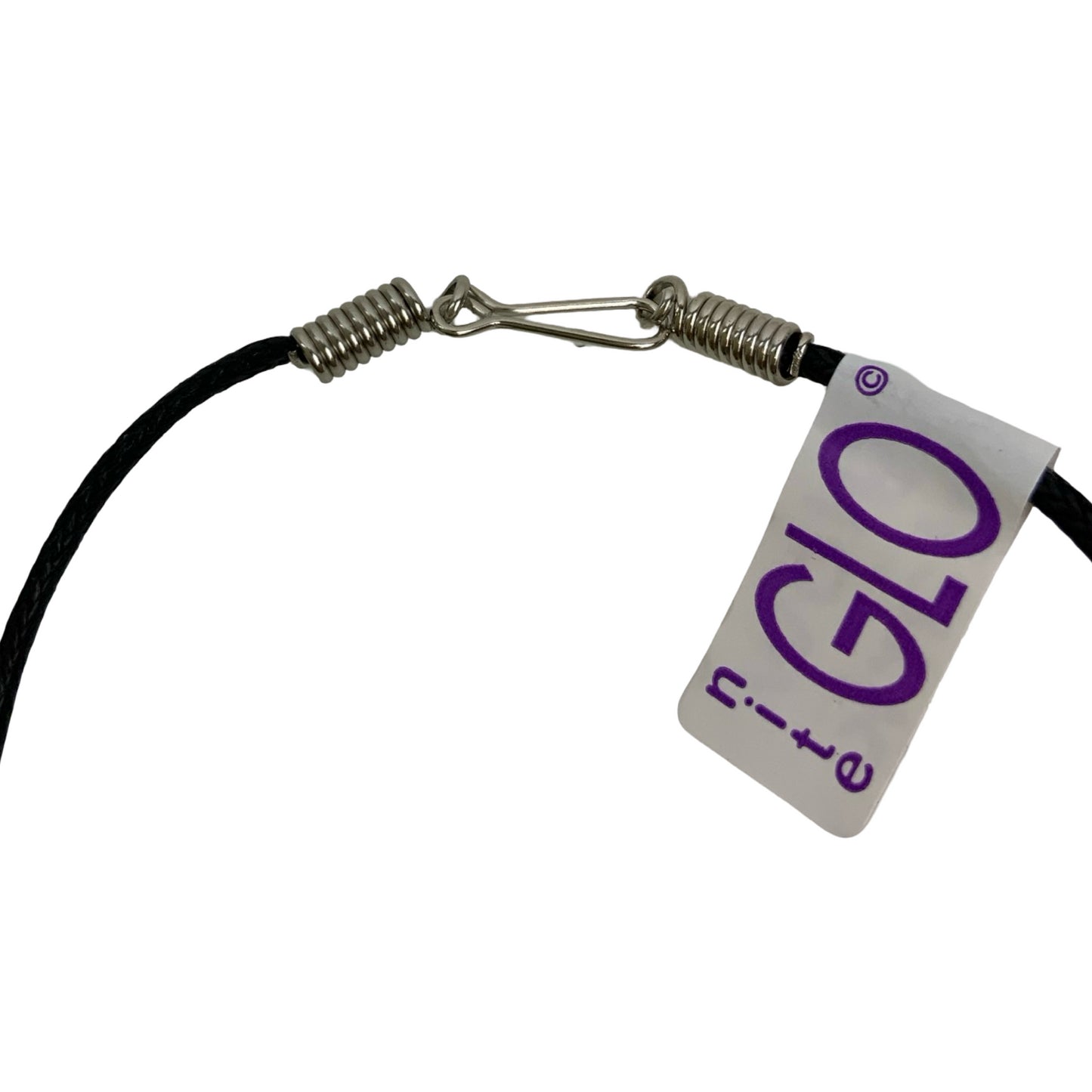 Vintage Deadstock 90s Y2K Glow in The Dark Panda Pendant Thong Necklace