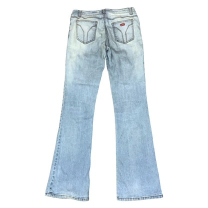 Y2K 'Miss Sixty' Light Blue Stonewash Flared Low Rise Denim Jeans 31W 33L UK12