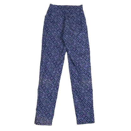 Vintage 70s ‘Wild Jeans’ Purple Blue White Geometric Psychedelic Straight Leg Jeans XS 4 6