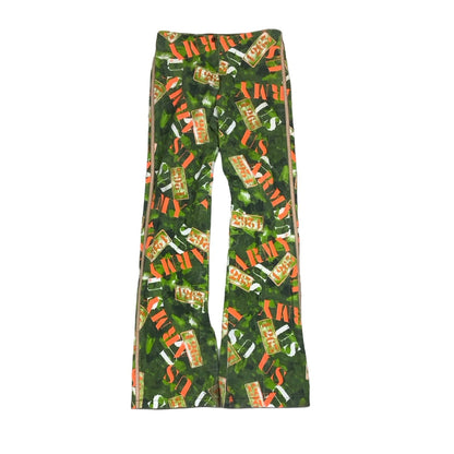 Vintage ‘E&L Jeans’ High Waisted Green Orange White ‘1263 Army’ Flared Jeans 8 10
