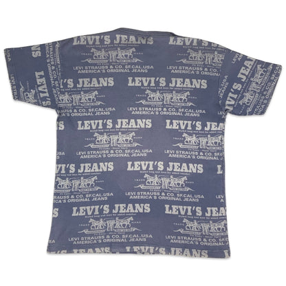 80s Levis Purple Western Print Tee S M L