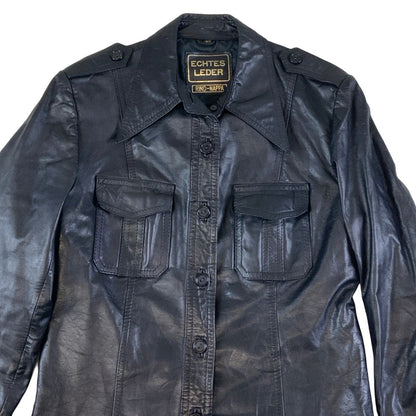 Vintage Genuine ‘Echtes Leder’ Leather Rind-Nappa Jacket S 10 12