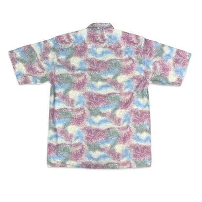 Vintage Baby Blue Pink & Grey Shirt M L