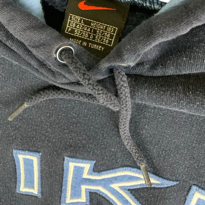 Vintage 90s Nike Spell Out Blue Hoodie L XL