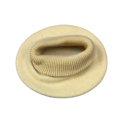 Vintage 80s Cream Beret