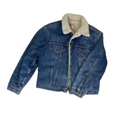 Vintage 90s Levi's Sherpa Denim Jacket M L