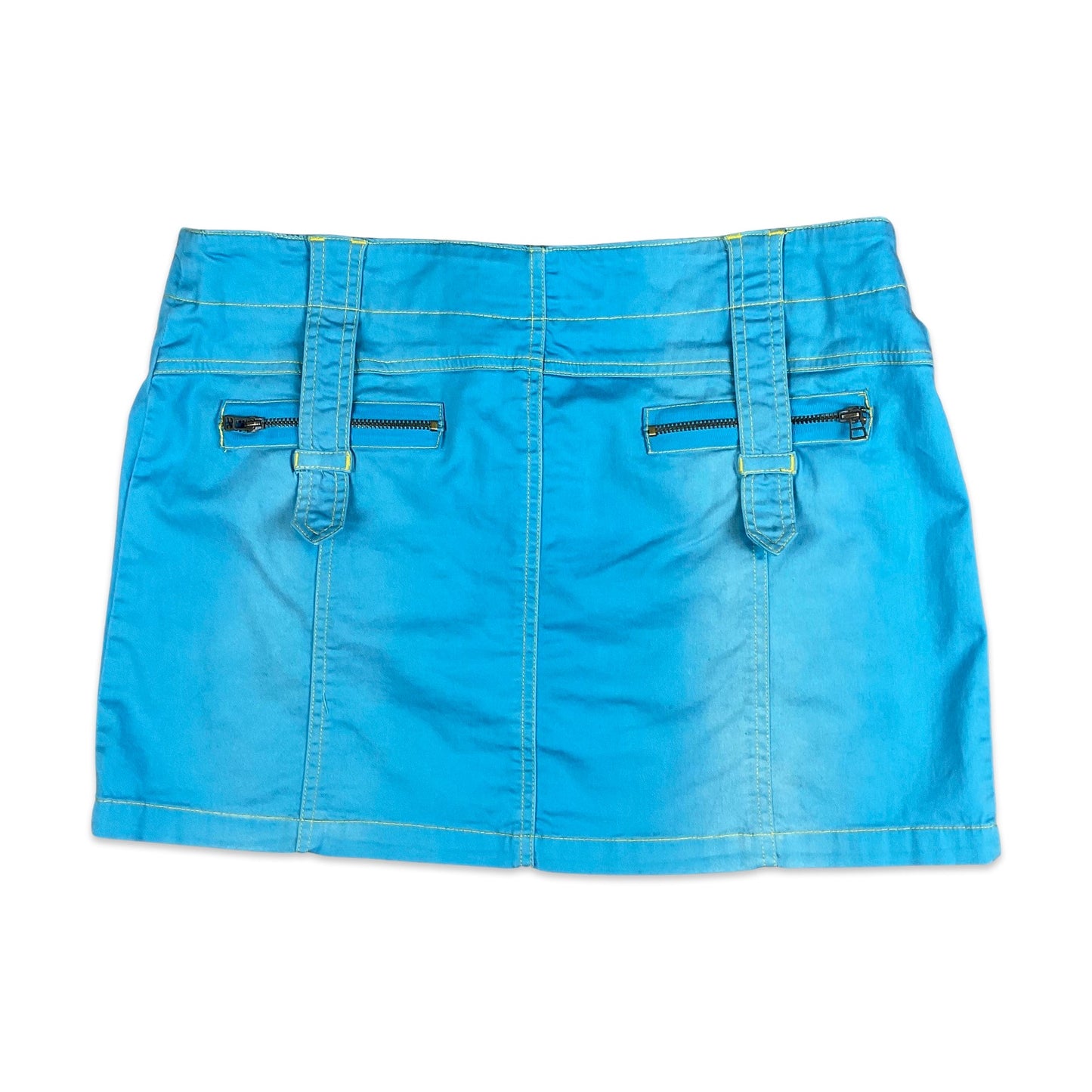 Vintage Y2K Blue Cargo Mini Skirt 12