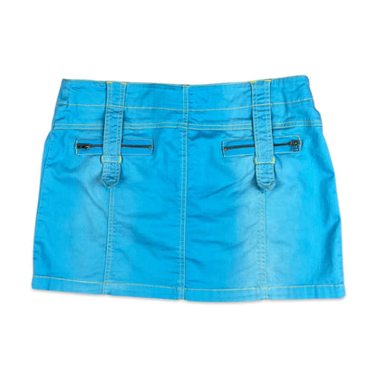 Vintage Y2K Blue Cargo Mini Skirt 12