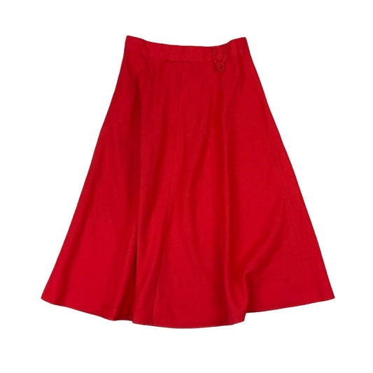 Vintage 70s ‘Trivera’ Red Swing Midi Skirt XS 8