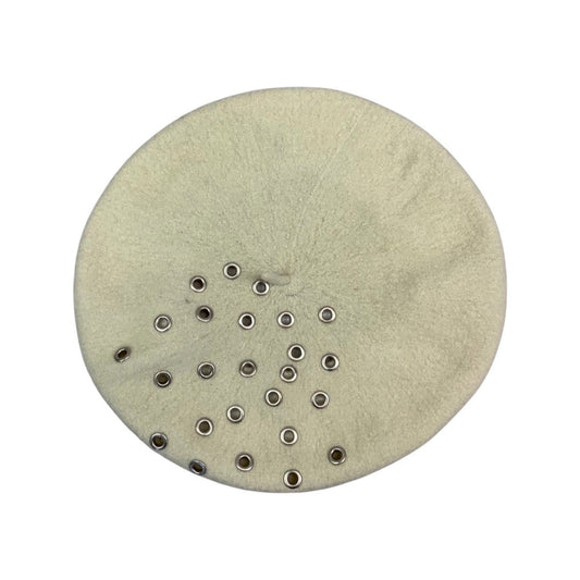 Vintage Cream Eyelet Beret