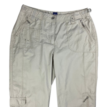 Y2K Beige Petite Leg Cargo Trousers 14
