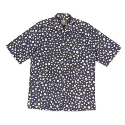 90s Y2K Lilac & White Shirt M L