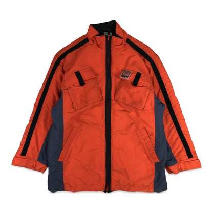 Vintage Y2K Nike Orange and Black Puffer Jacket M