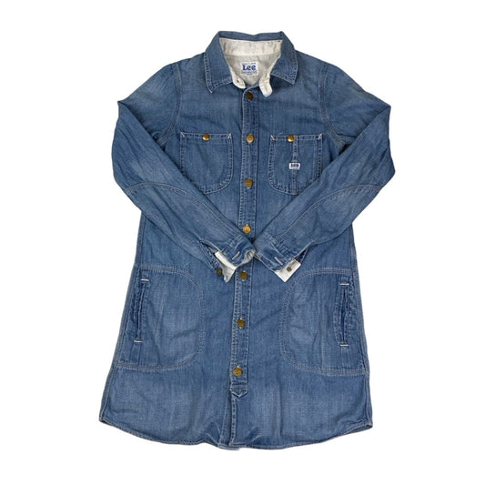 Vintage 90s Union Made Lee Denim Overshirt 8 10 XS
