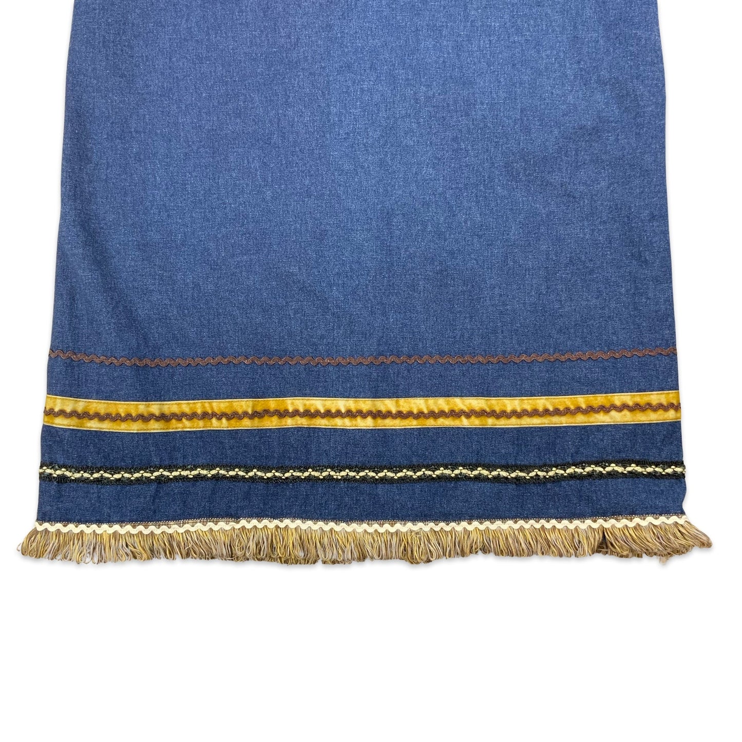 90s Dark Denim Maxi Skirt 8 10 12