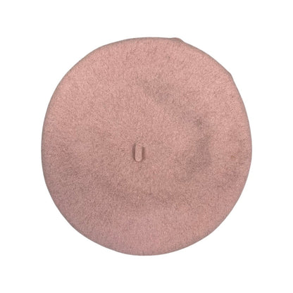Vintage Pale Pink Appliqué Flower Beret