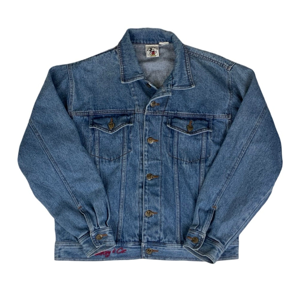 Vintage 90s Disney Mickey & Co Light Blue Denim Jacket L