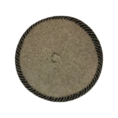 Vintage Two-Tone Brown Beret