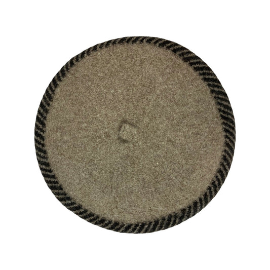 Vintage Two-Tone Brown Beret