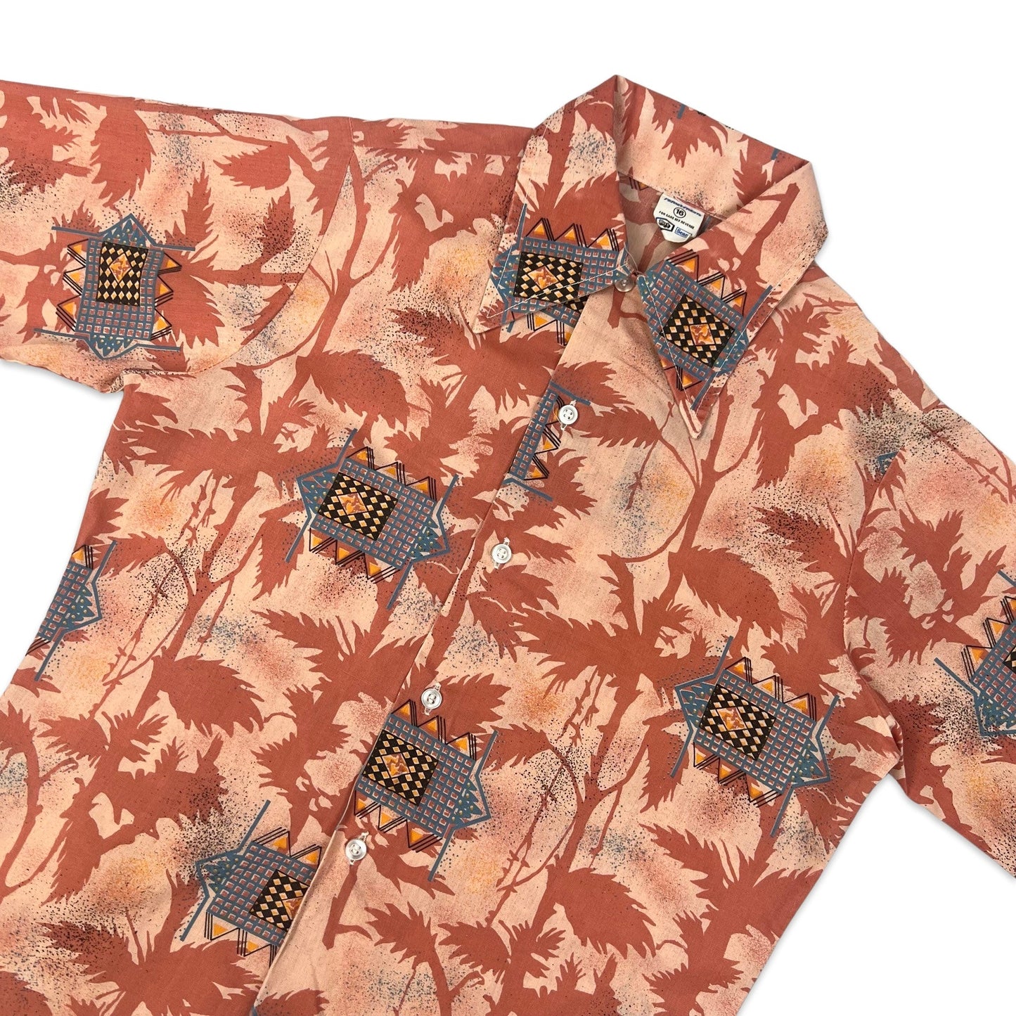 Vintage Pink Hawaiian Shirt XS S