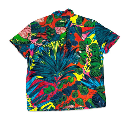 Desigual Multicolour Botanical Print Hawaiian Shirt L XL