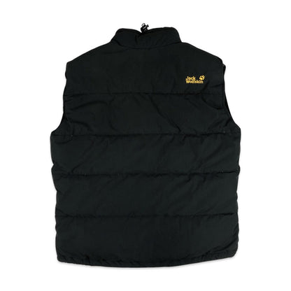 Vintage Preloved Jack Wolfskin Black Puffer Gilet L