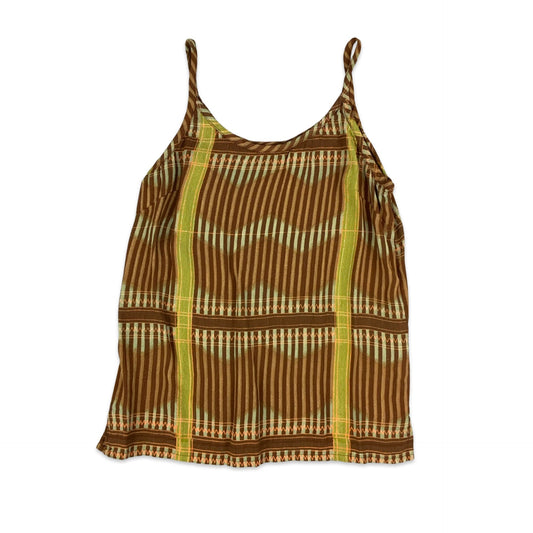 Vintage Brown & Green Cami Top 6 8