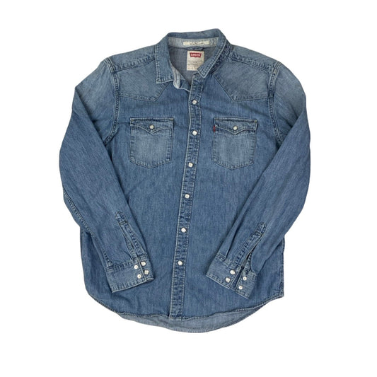 Vintage 90s Levi’s ‘slim fit’ Denim Shirt S M
