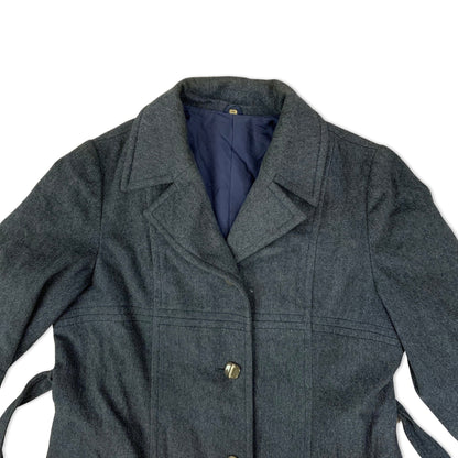 Vintage Grey Ladies' Wool Trench Coat 12