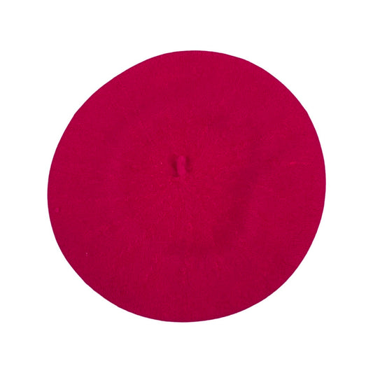 Vintage Neon Pink Beret
